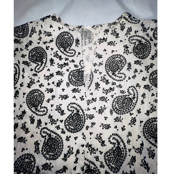 HG Summer Dress - Empire Waist, Loose Fitting, 3/4 Sleeves - Velvet Embossed - Picture 3 of 8